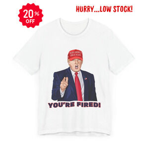 Trump "YOU'RE FIRED!" Cartoon Art VII - Unisex T-Shirt